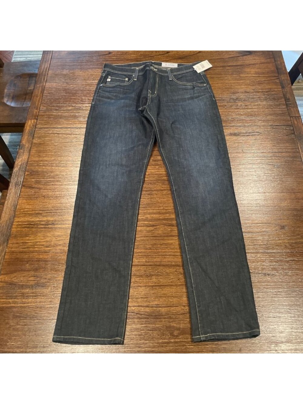 AG Tellis Slim Jean Mens 32x33 Medium Dark Wash AG-Ed Denim Stretch ADV Sample